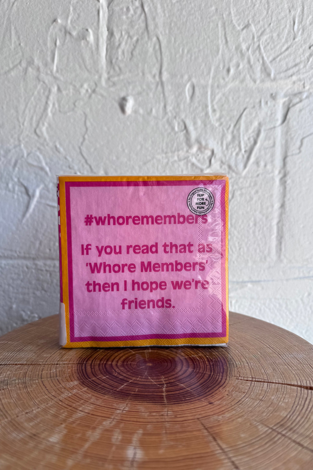 #Whoremembers Double-Sided Cocktail Napkins