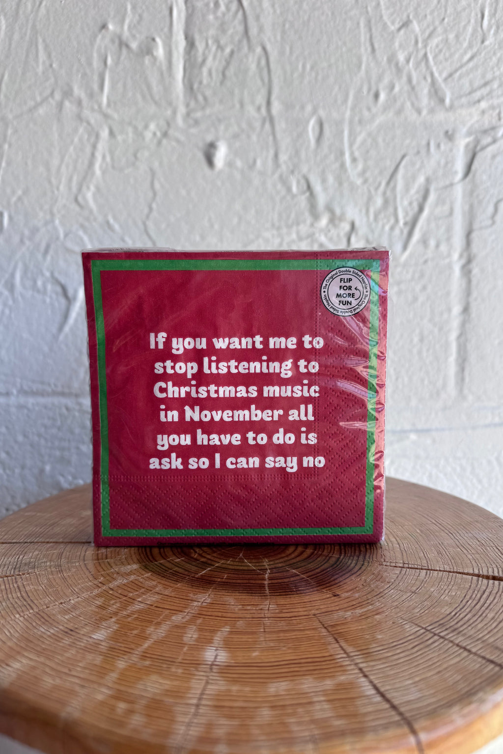 So I Can Say No Double-Sided Holiday Napkins