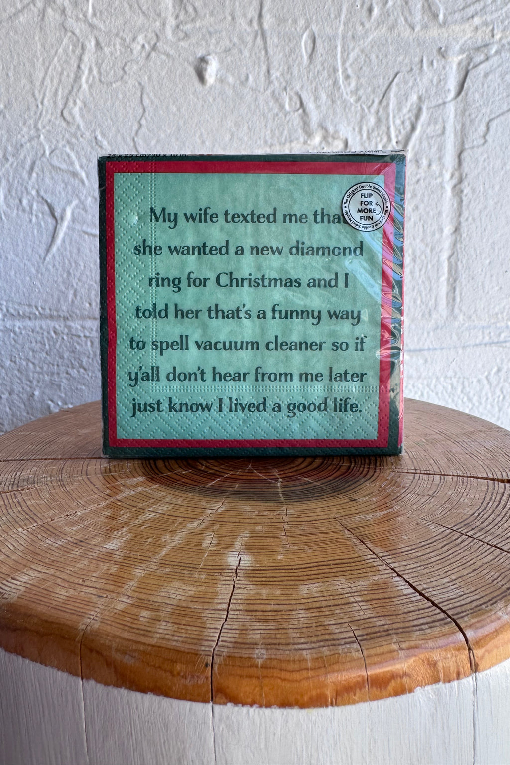 If Being Good at Being Naughty Counted Double-Sided Holiday Napkins