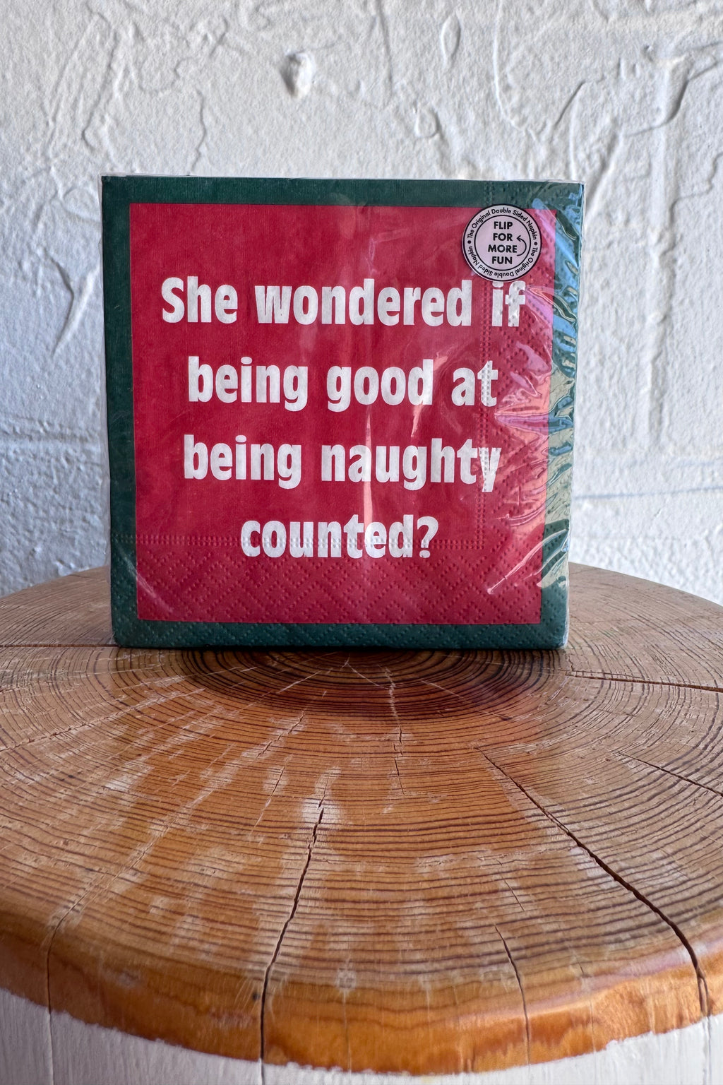If Being Good at Being Naughty Counted Double-Sided Holiday Napkins