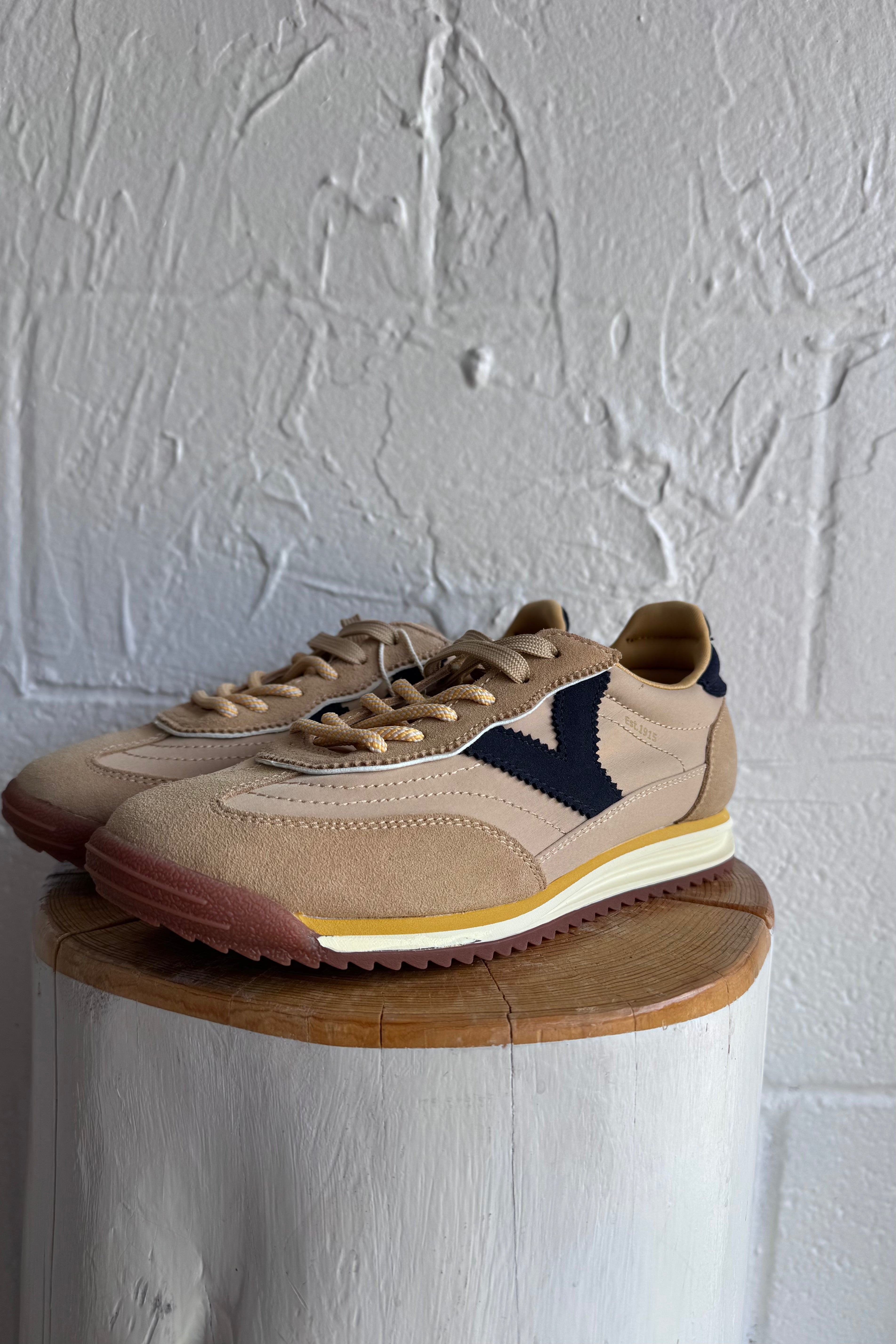 Saturno Nylon and Suede Sneaker