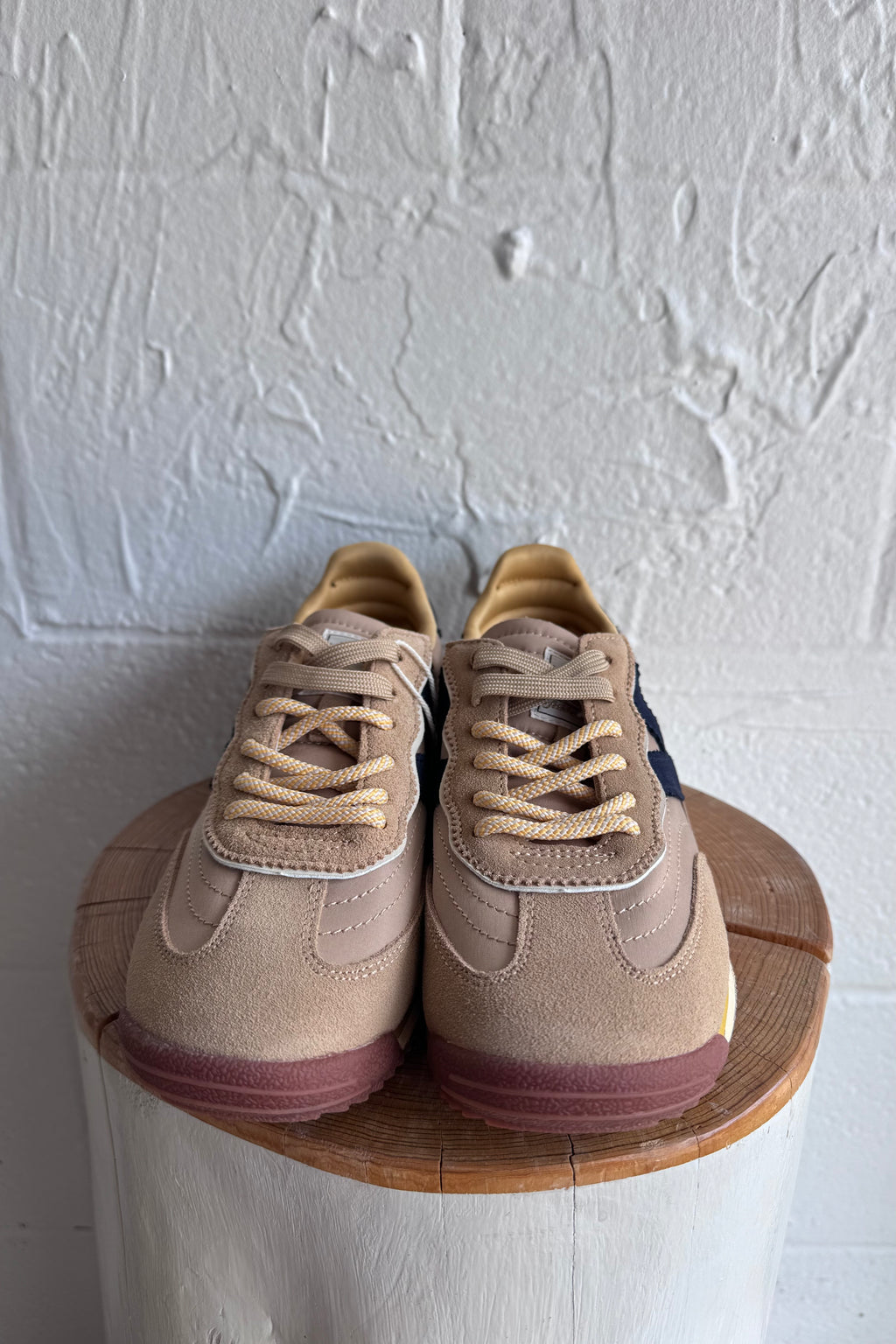 Saturno Nylon and Suede Sneaker
