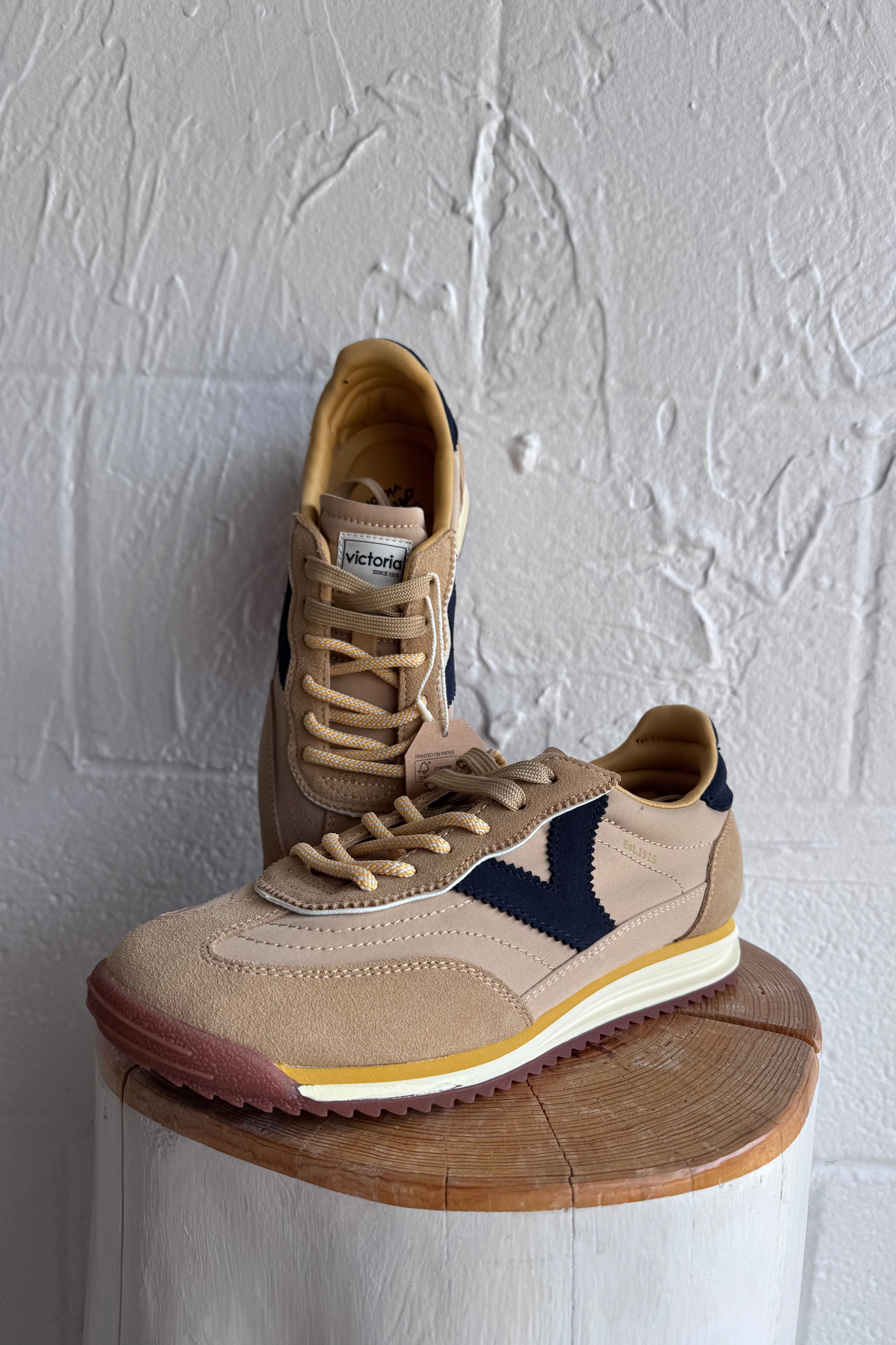 Saturno Nylon and Suede Sneaker
