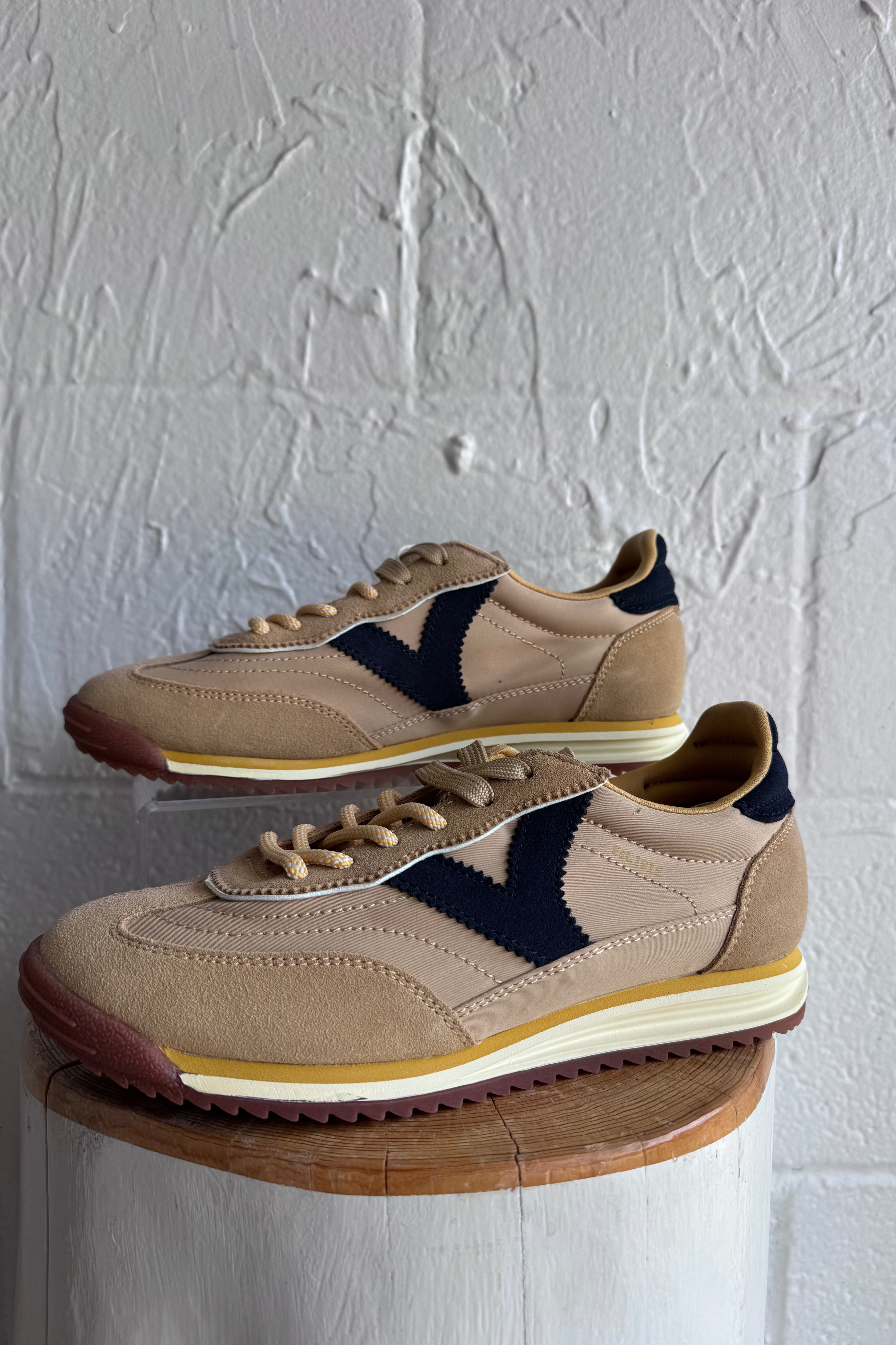 Saturno Nylon and Suede Sneaker