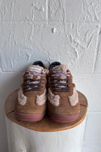 Saturno Faux Shearling & Suede Sneaker