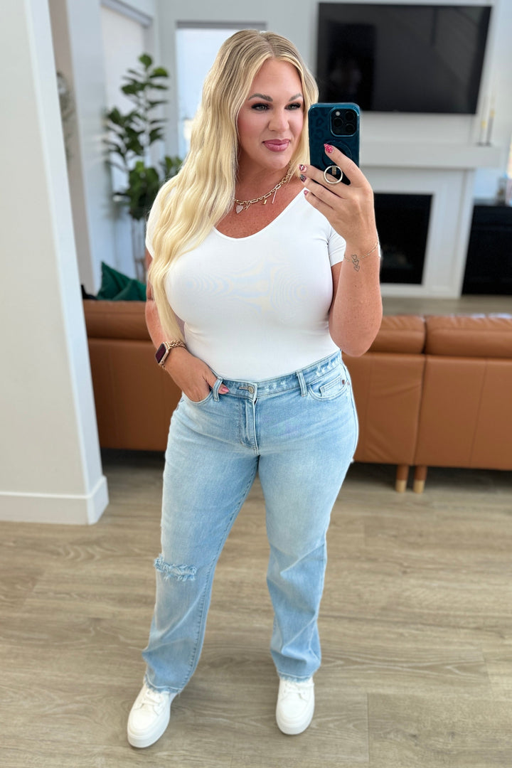 Judy Blue: Porter High Rise 90's Straight Jeans