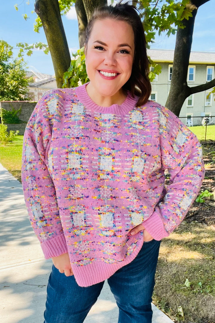 Blushing Pink Popcorn Sweater