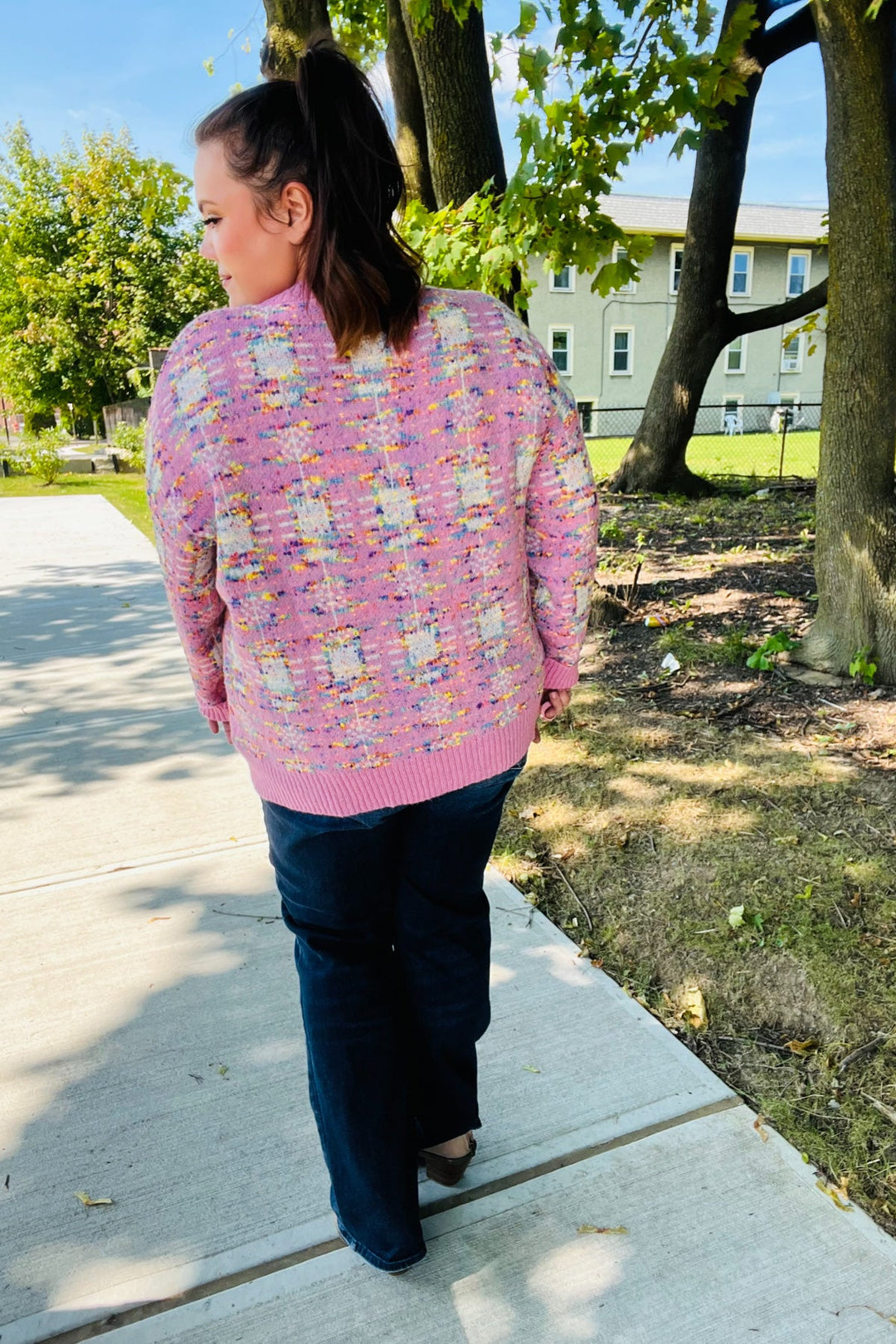 Blushing Pink Popcorn Sweater