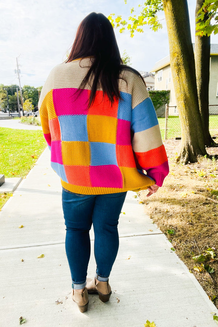 Joyful Day Patchwork Cardigan