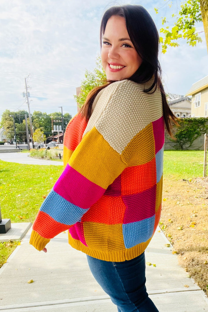 Joyful Day Patchwork Cardigan