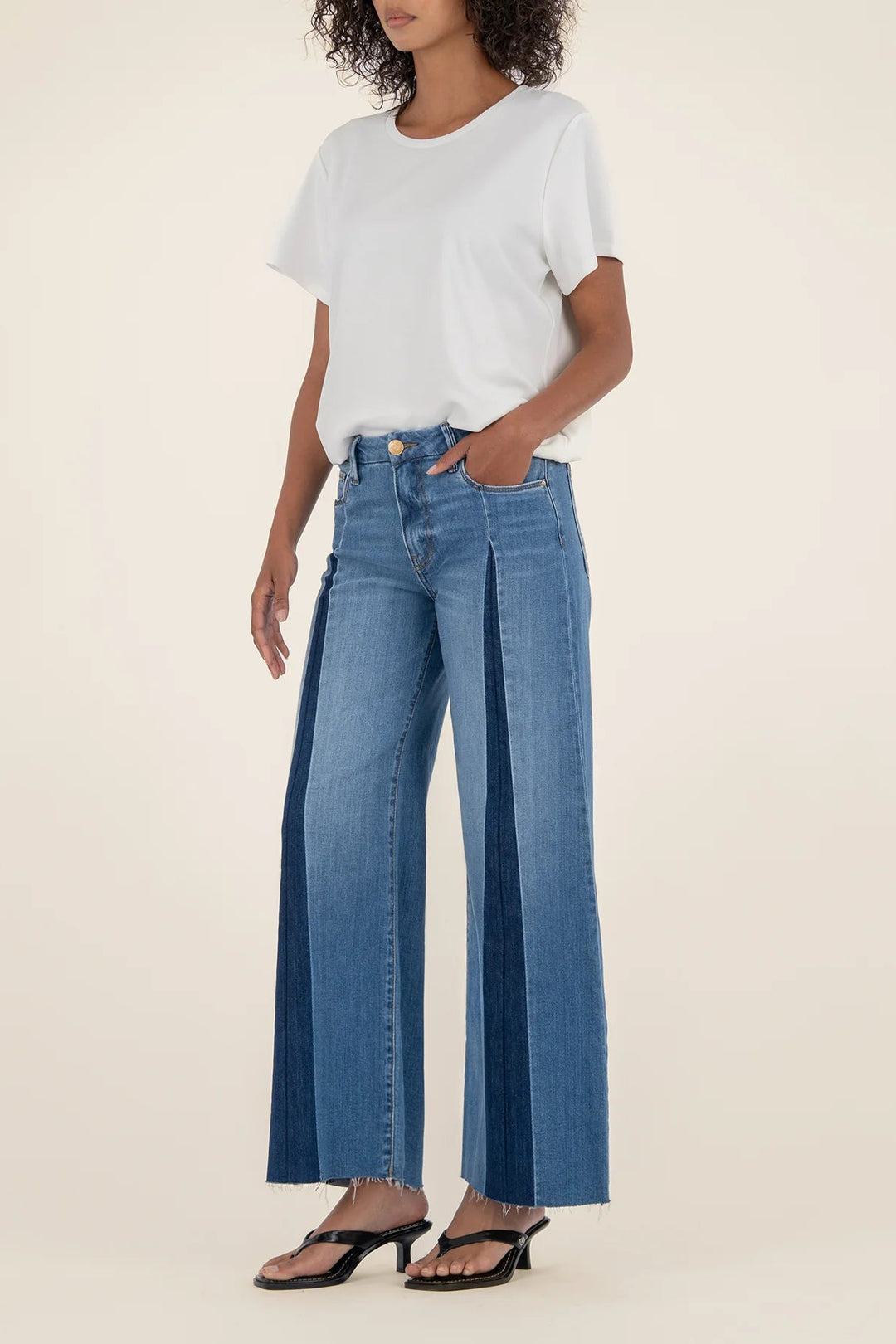 KUT | Meg High Rise Wide Leg Jeans