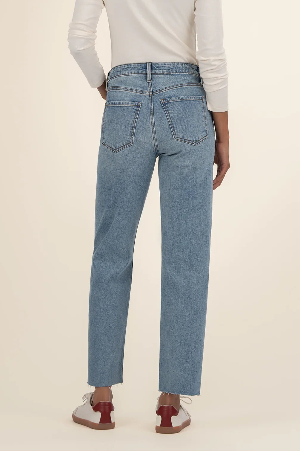 KUT DENIM | Fay High Rise Ankle Straight Leg