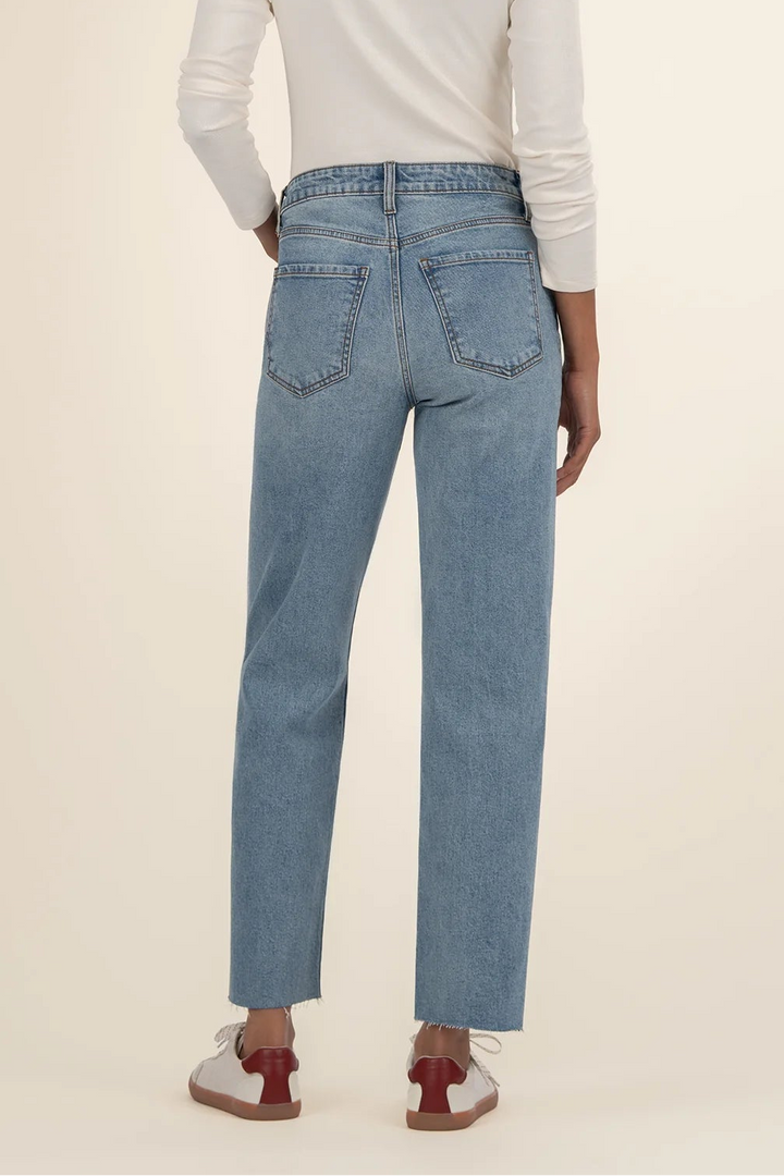 KUT DENIM | Fay High Rise Ankle Straight Leg
