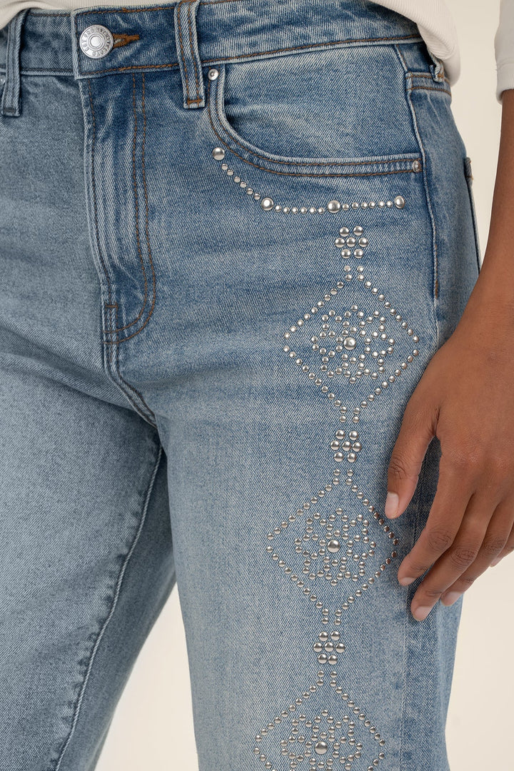 KUT DENIM | Fay High Rise Ankle Straight Leg