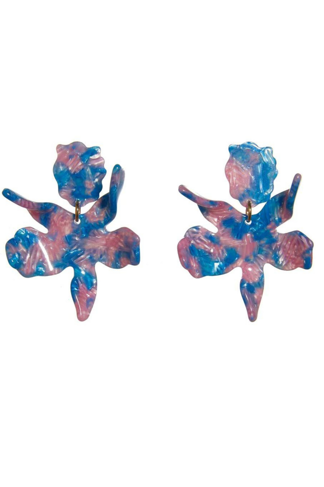 LELE SADOUGHI: Cotton Candy Small Paper Lily Earrings