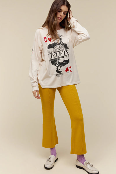 DAYDREAMER: SUN RECORDS X ELVIS KING OF HEARTS LONG SLEEVE IN DIRTY WHITE