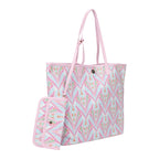 Petals & Plumes Oversized Tote Bag with Wallet