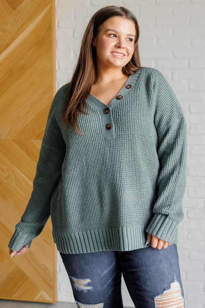 Scenic Drive Sweater in Sage