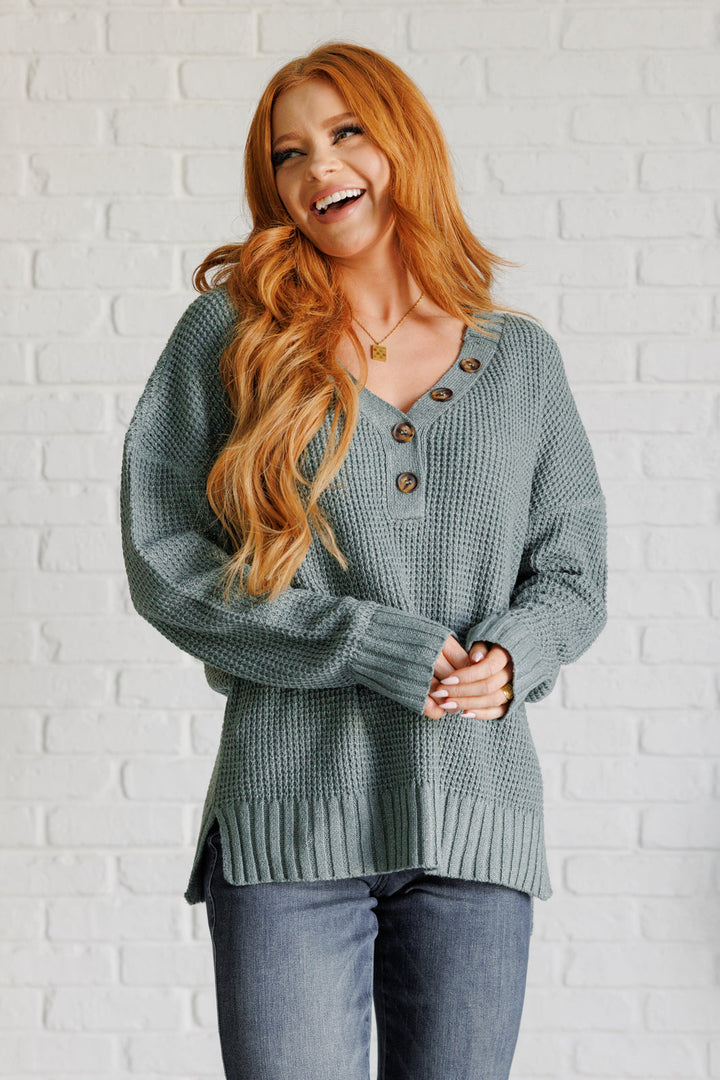 Scenic Drive Sweater in Sage