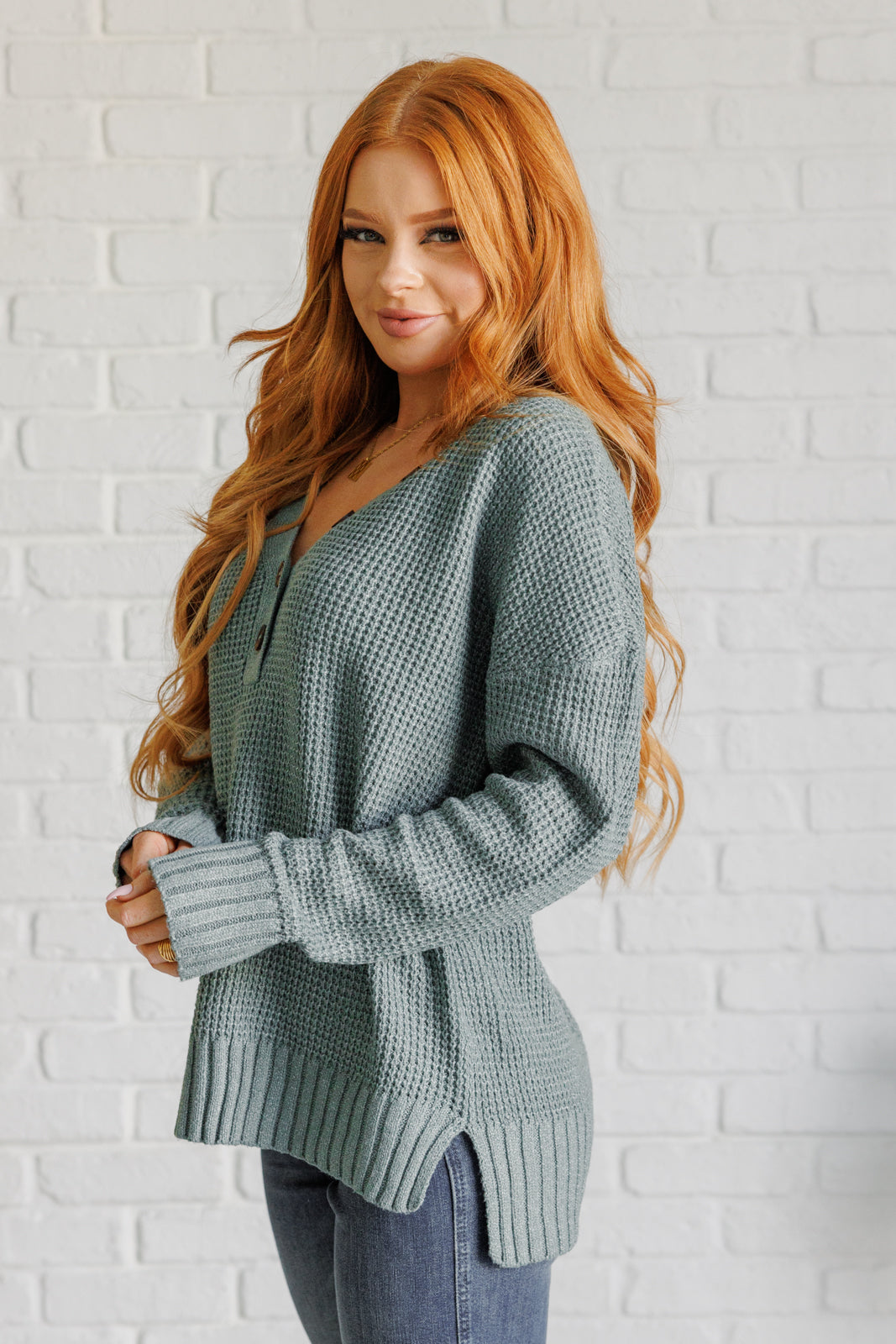 Scenic Drive Sweater in Sage