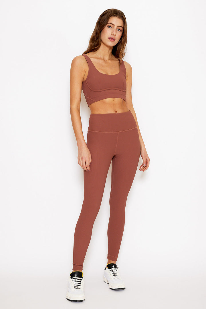 CREAM YOGA: Nancy ribbed legging