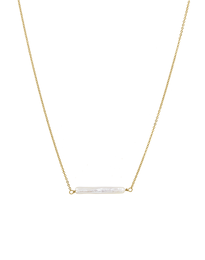 James Michelle: Pearl Bar Necklace