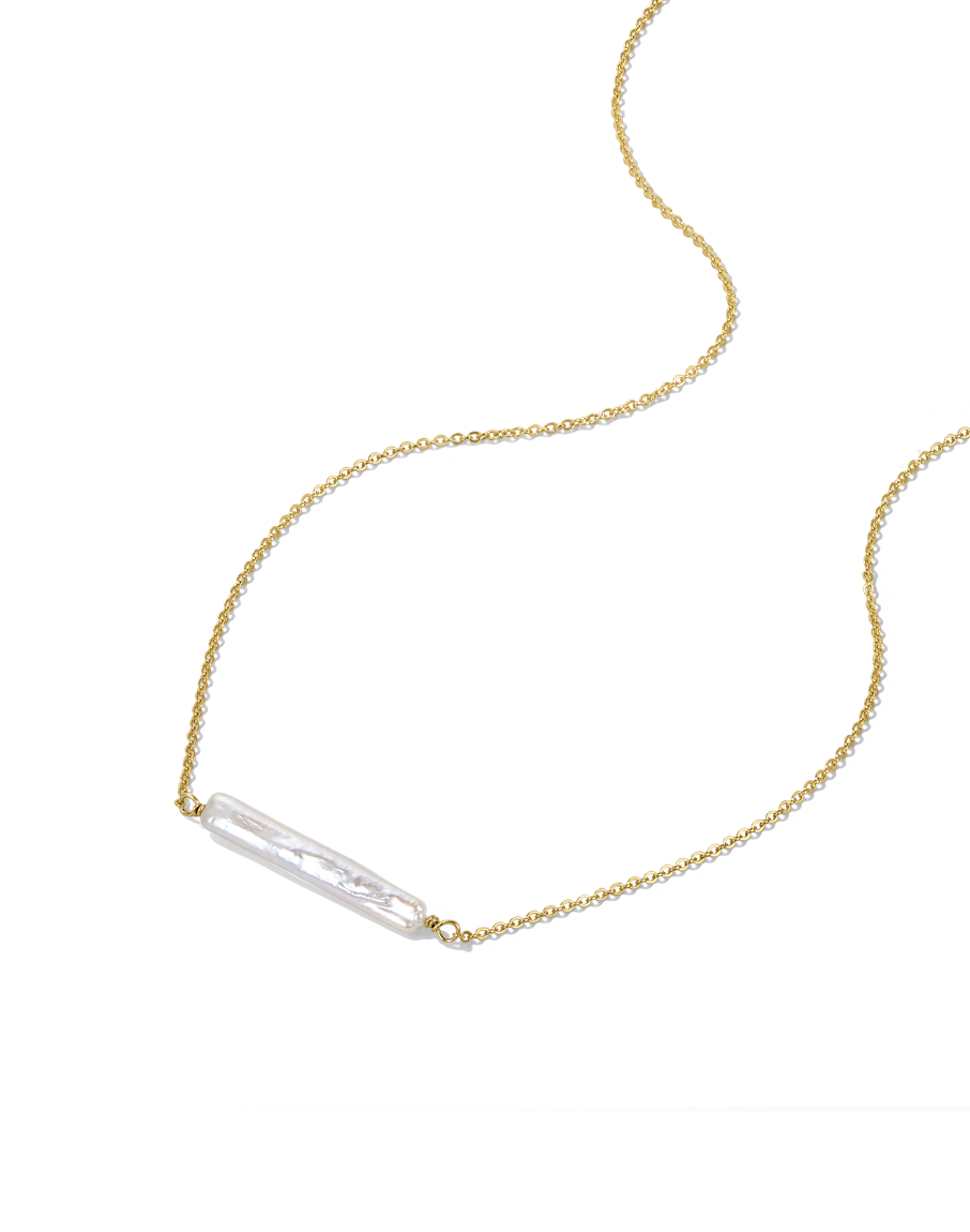 James Michelle: Pearl Bar Necklace