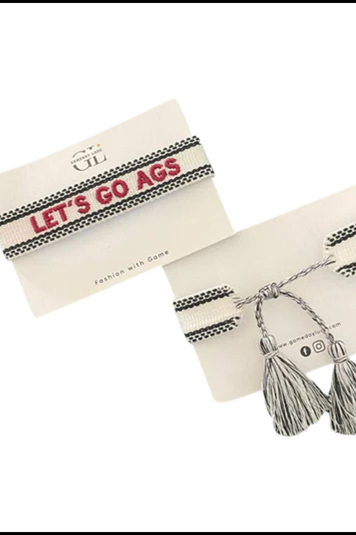 Lets Go Ags Team Tassel Bracelet