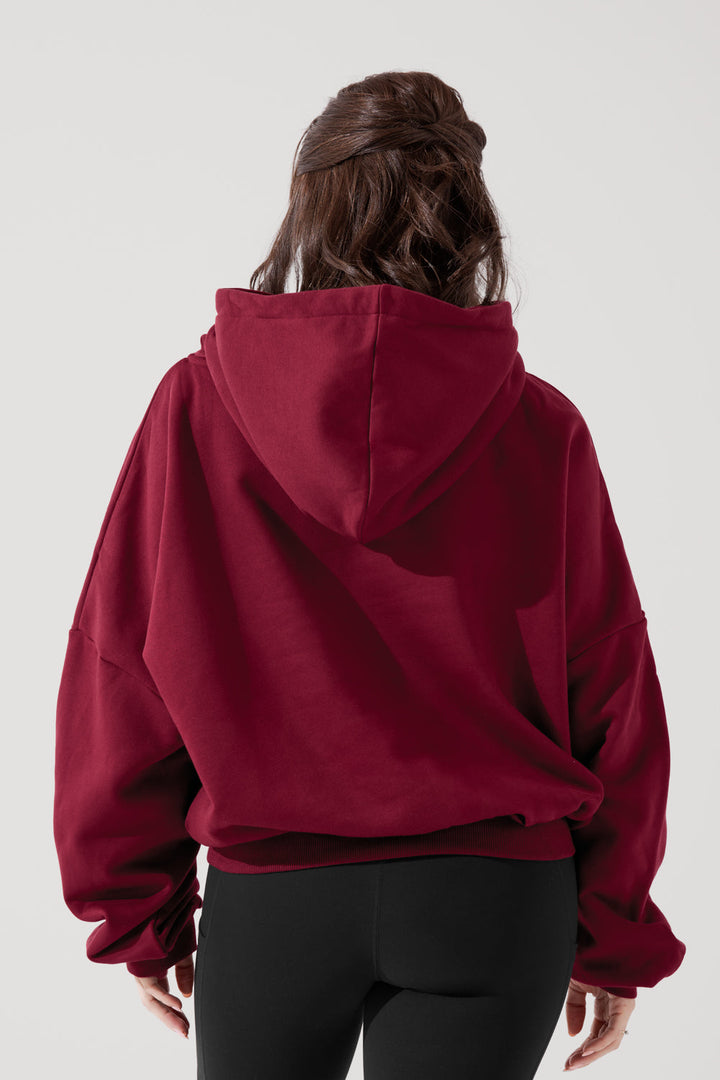 Pullover Cloud Hoodie in Crimson