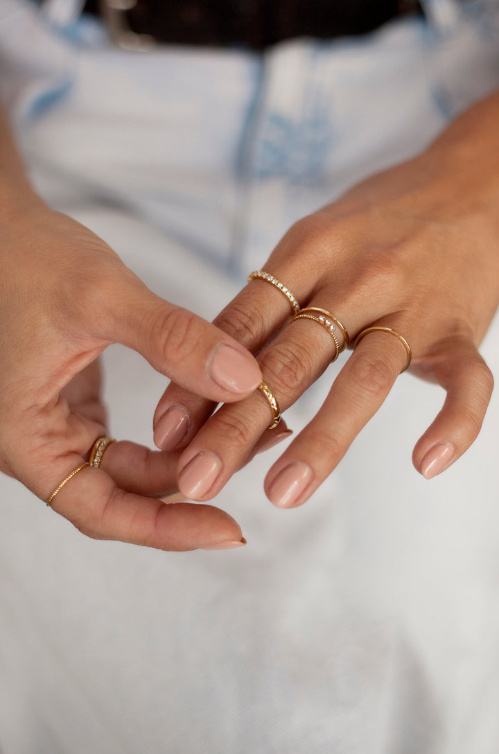 Ettika: Dainty Stacking Ring Set of 6