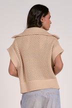 Allie Zip Up Sweater Vest