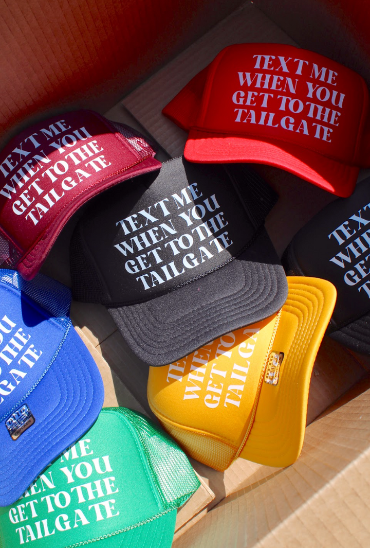 Text me Tailgate Trucker Hat