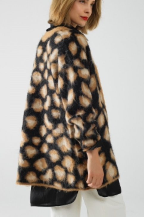 Leopard print cardigan