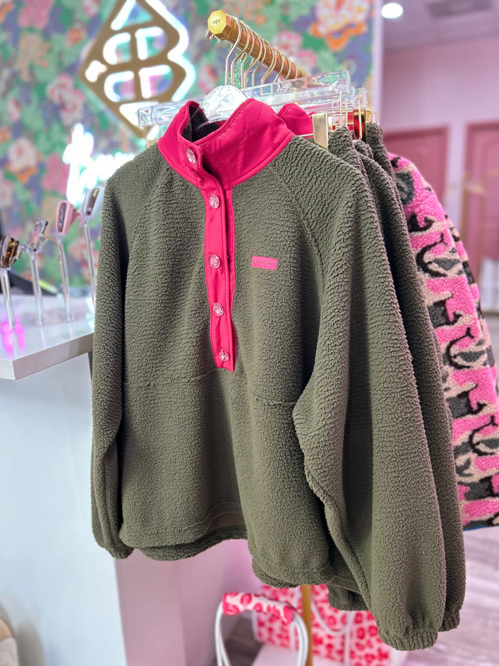 BRIANNA CANNON | GREEN FLEECE SET