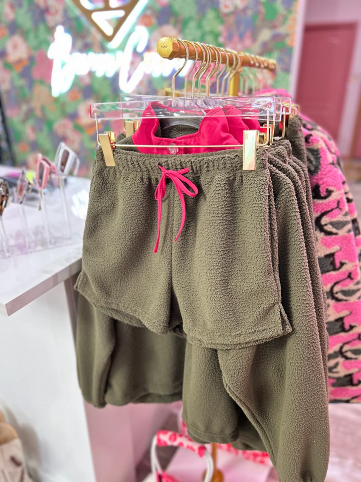 BRIANNA CANNON | GREEN FLEECE SET