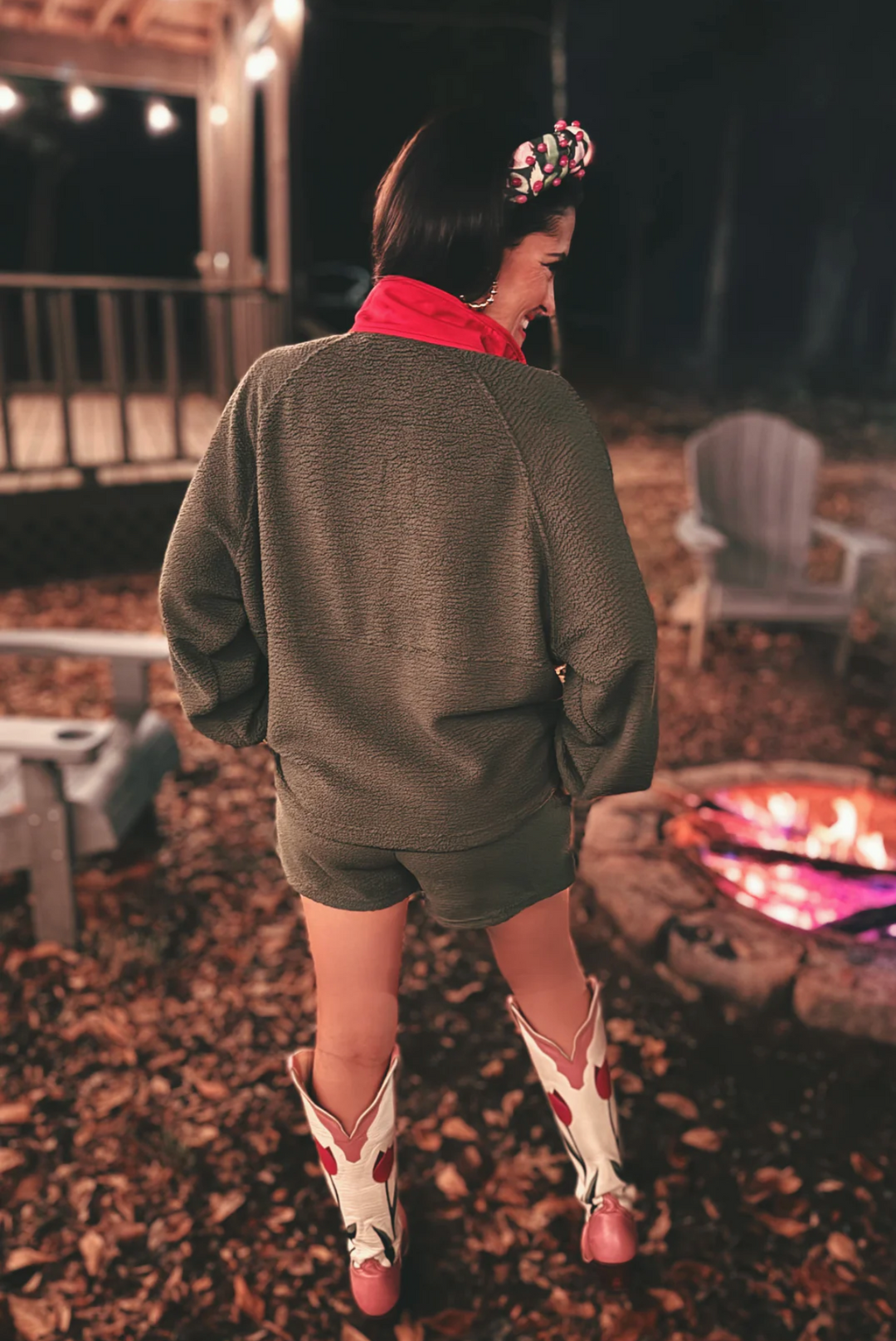 BRIANNA CANNON | GREEN FLEECE SET