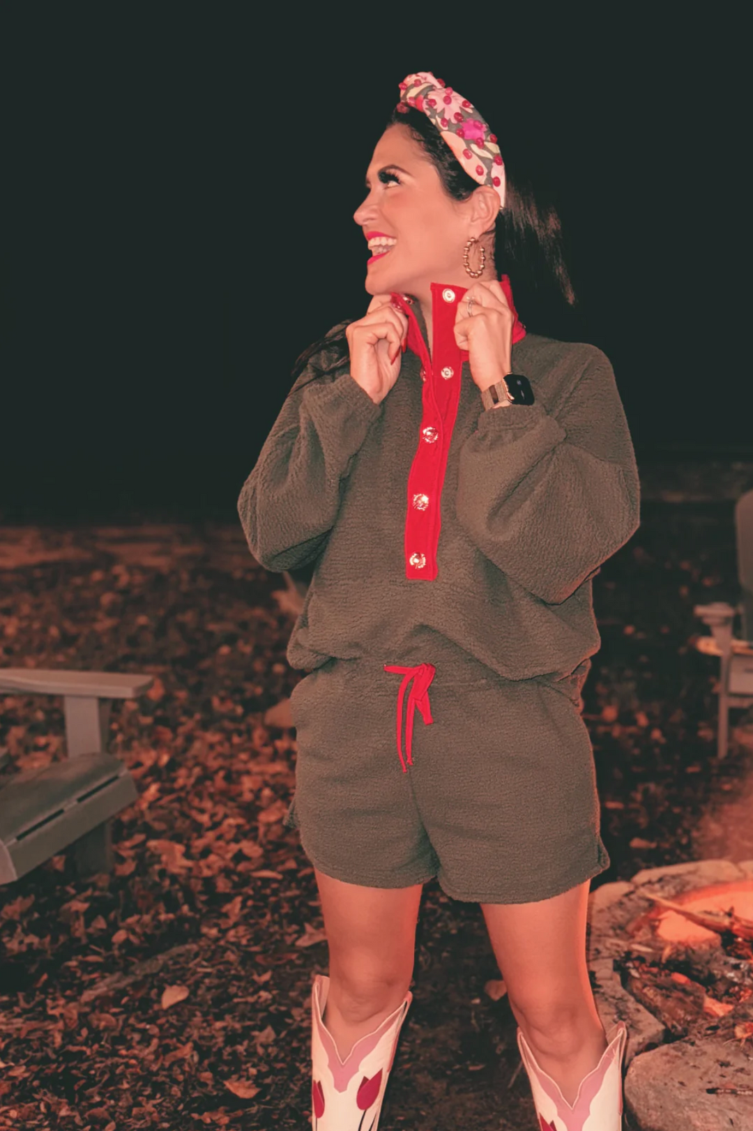 BRIANNA CANNON | GREEN FLEECE SET