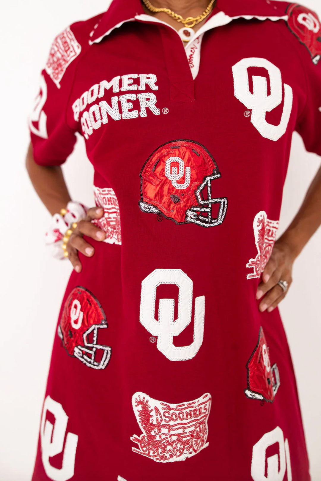 BRIANNA CANNON | Oklahoma Logo Patch Dress