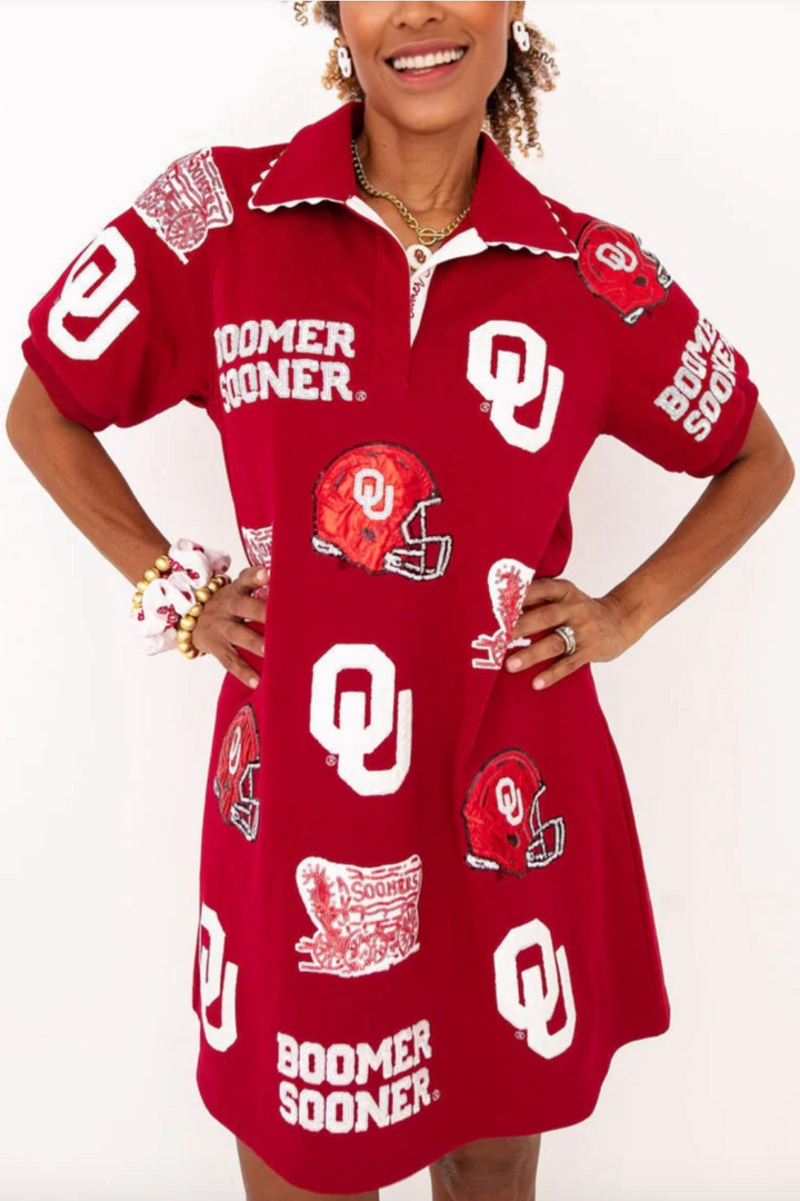 BRIANNA CANNON | Oklahoma Logo Patch Dress