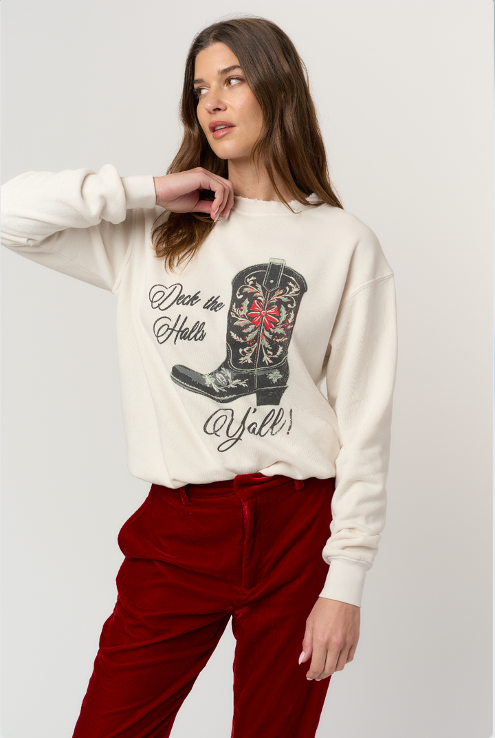DECK THE HALLS Y'ALL SWEATSHIRT