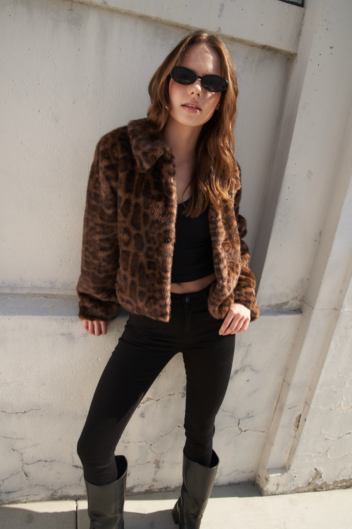 WILD FAME FAUX FUR JACKET
