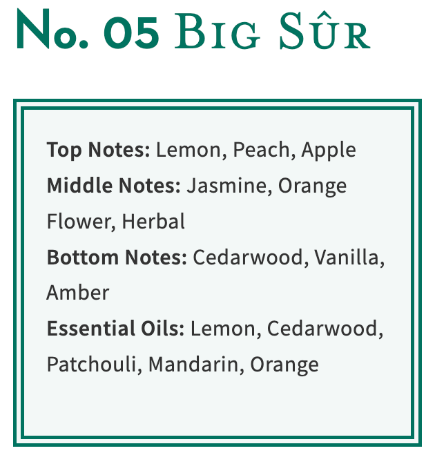 No. 05 Big Sur Room Mist