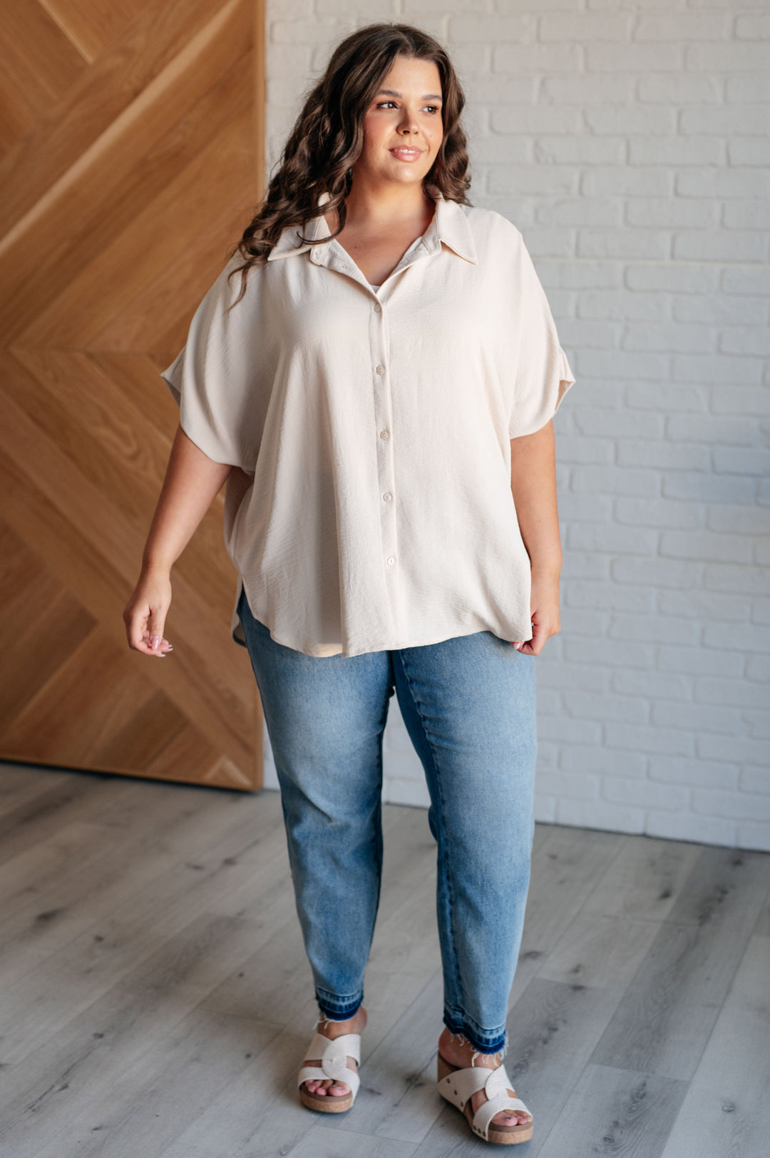 Weekend Getaway Button Down Blouse