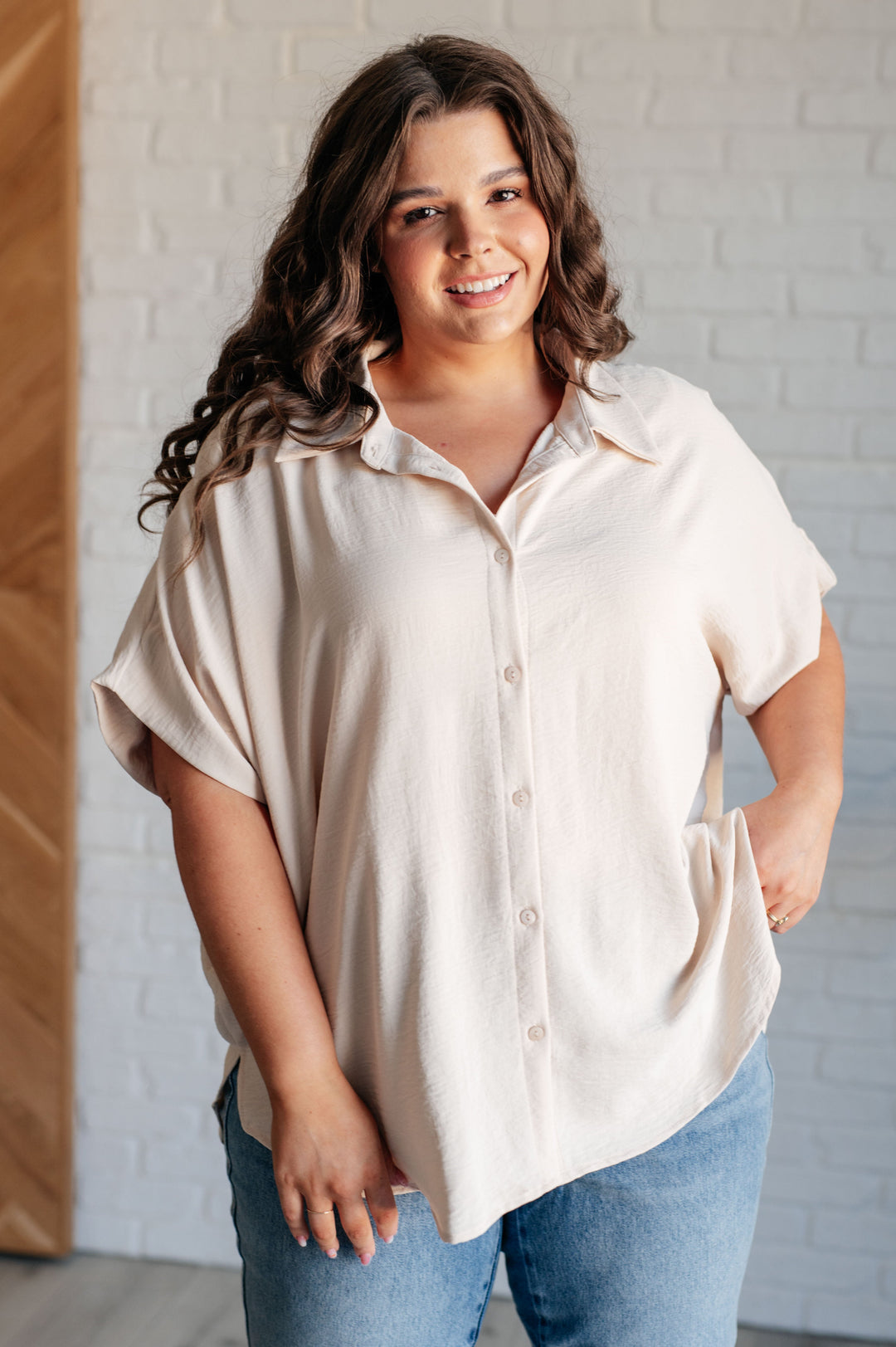 Weekend Getaway Button Down Blouse