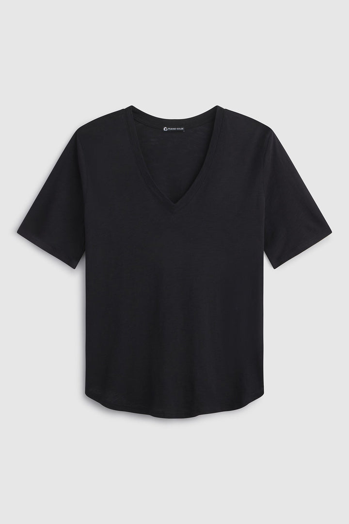 Slub Jersey V-Neck Tee