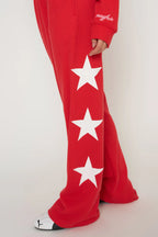 You Are A Star Waffle Wide Leg Sweatpants