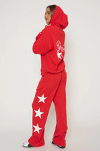 You Are A Star Waffle Wide Leg Sweatpants