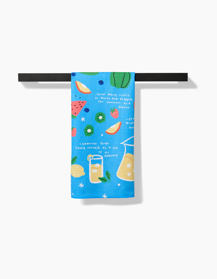 Geometry: Summer Bbq Kitchen Tea Towel