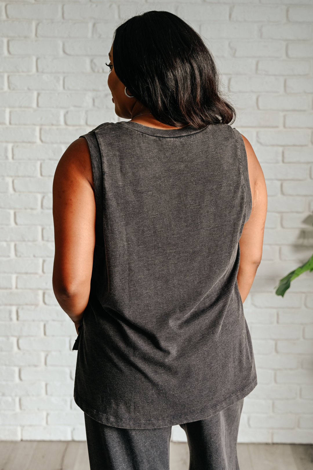 Taking It Easy Tank + Pants Set in Black