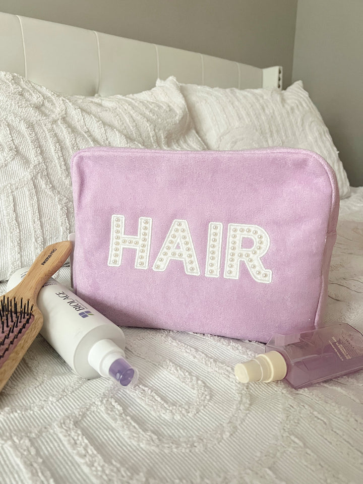 Hair Lilac Terry Cloth XL Bag